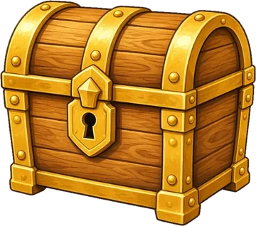 A treasure chest of stars, standing for progress earned